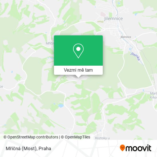 Mříčná (Most) mapa