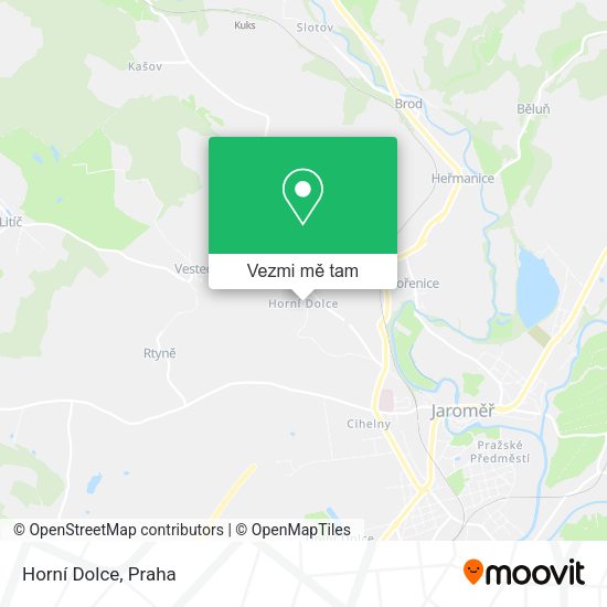 Horní Dolce mapa
