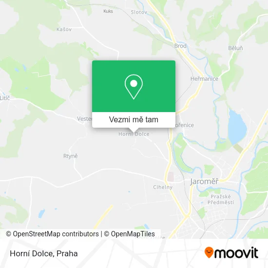 Horní Dolce mapa