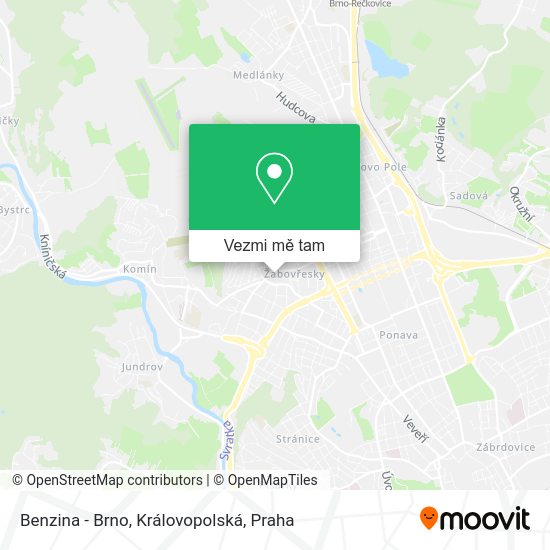 Benzina - Brno, Královopolská mapa