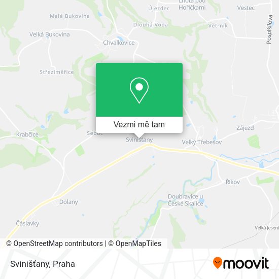 Svinišťany mapa