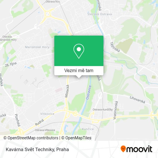 Kavárna Svět Techniky mapa