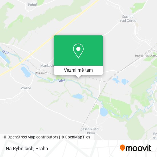 Na Rybnících mapa