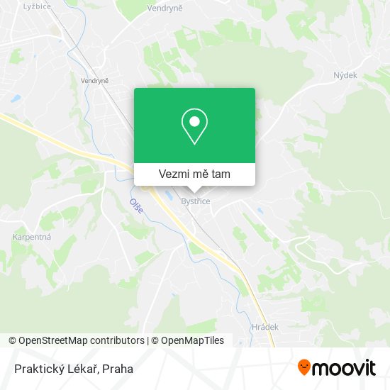 Praktický Lékař mapa