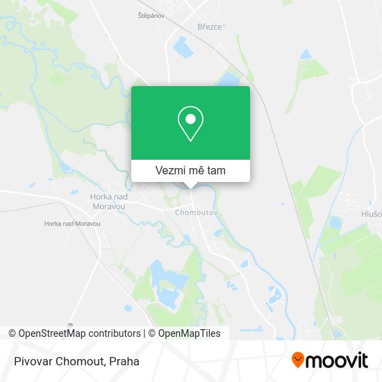 Pivovar Chomout mapa