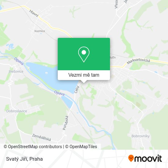 Svatý Jiří mapa