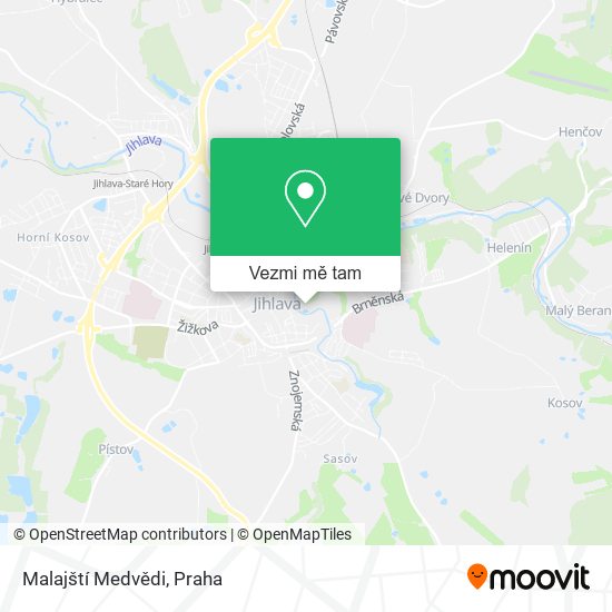 Malajští Medvědi mapa