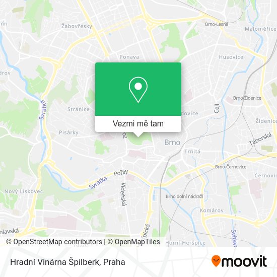 Hradní Vinárna Špilberk mapa