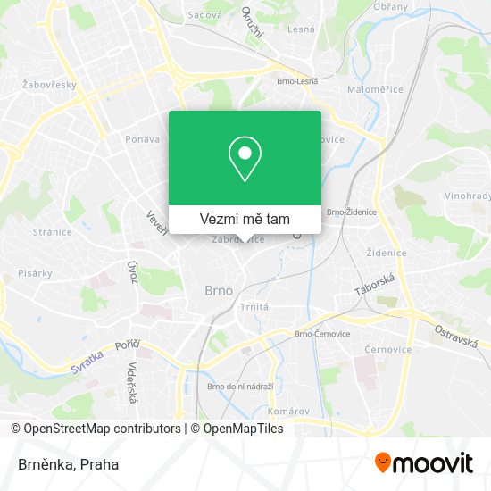 Brněnka mapa