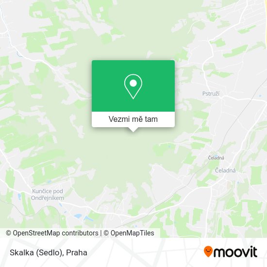 Skalka (Sedlo) mapa