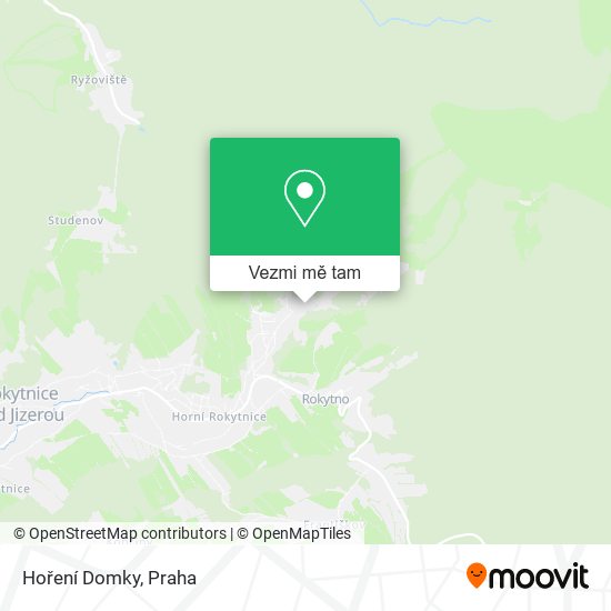 Hoření Domky mapa