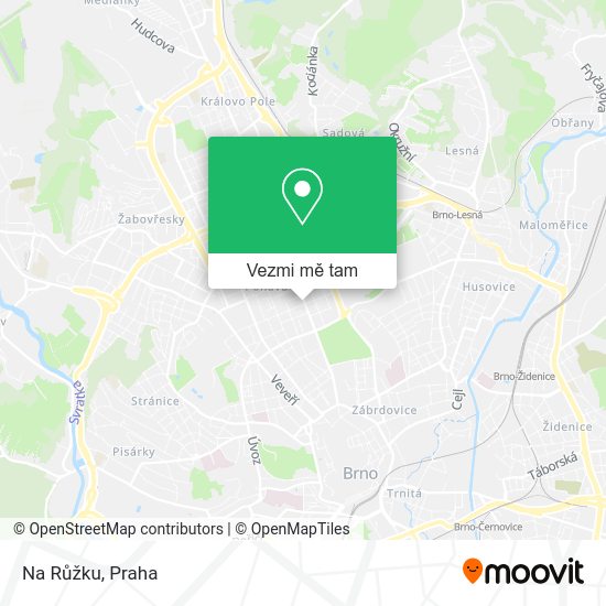 Na Růžku mapa
