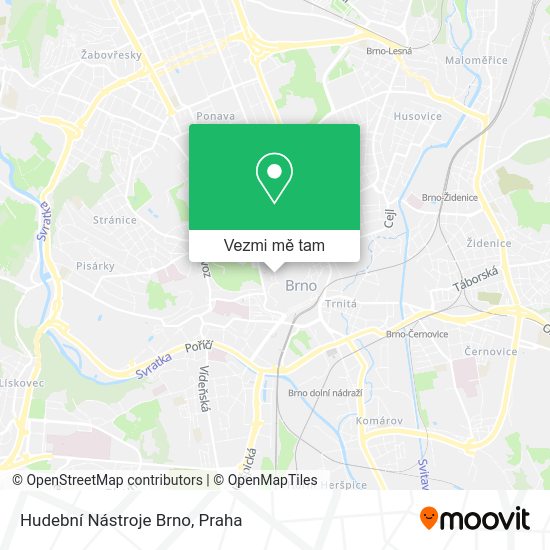 Hudební Nástroje Brno mapa