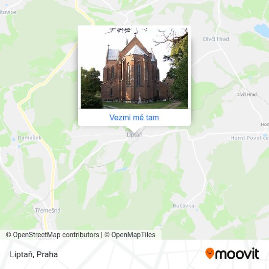 Liptaň mapa