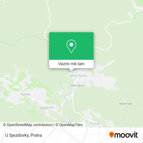 U Sjezdovky mapa