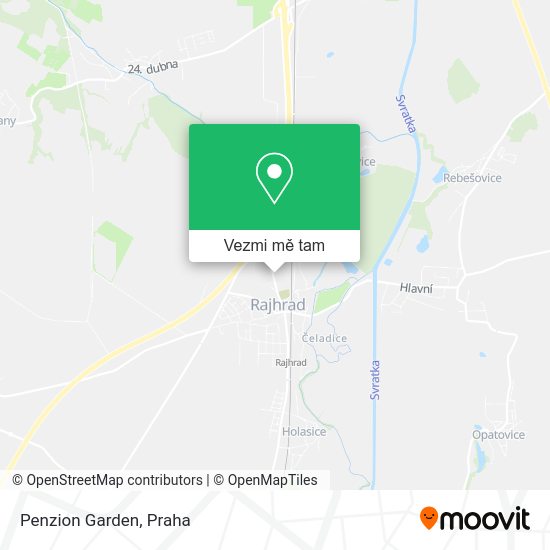 Penzion Garden mapa