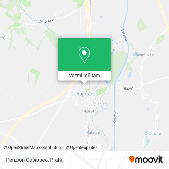 Penzion Casiopea mapa