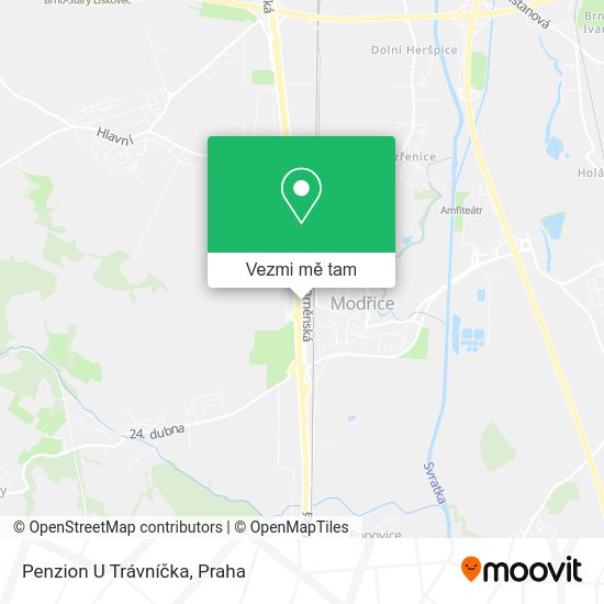 Penzion U Trávníčka mapa