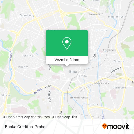 Banka Creditas mapa