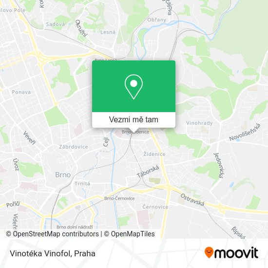 Vinotéka Vinofol mapa