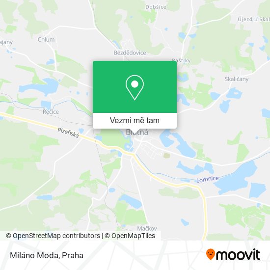 Miláno Moda mapa