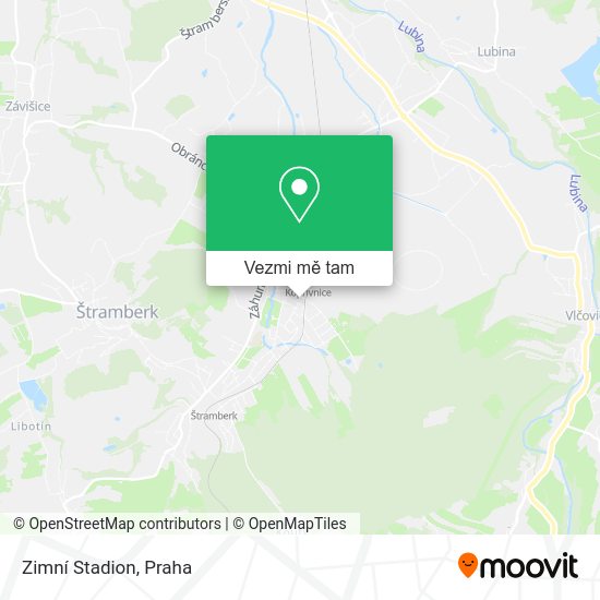 Zimní Stadion mapa