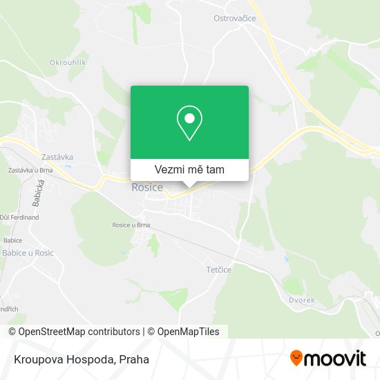 Kroupova Hospoda mapa