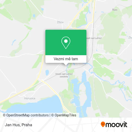 Jan Hus mapa