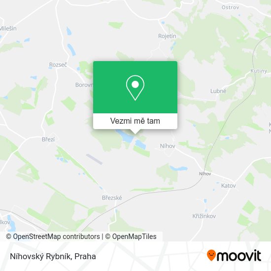 Níhovský Rybník mapa