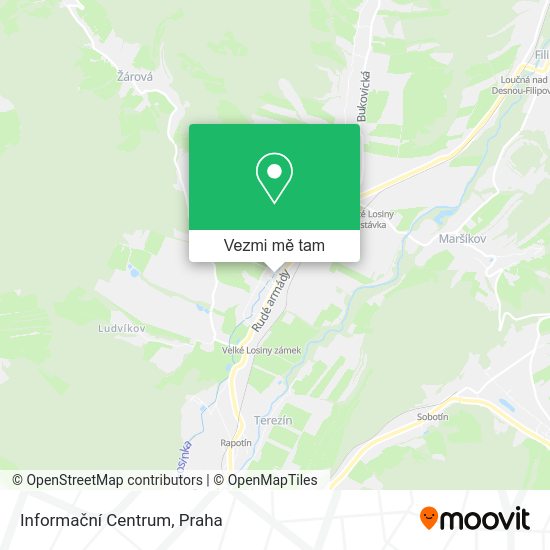 Informační Centrum mapa