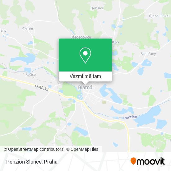 Penzion Slunce mapa