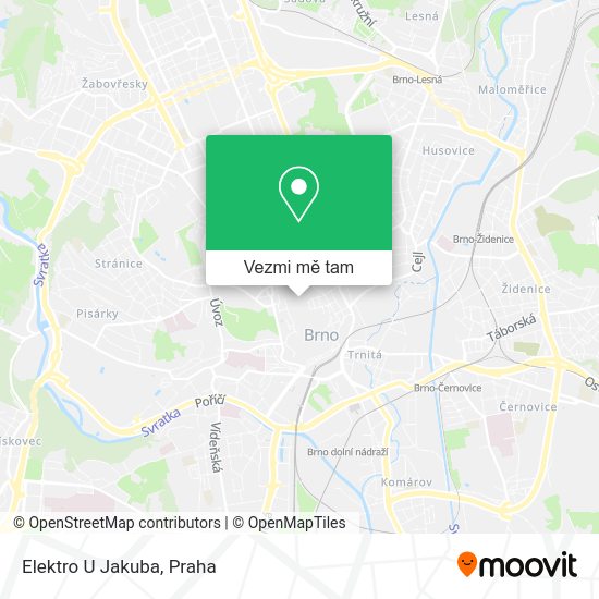 Elektro U Jakuba mapa