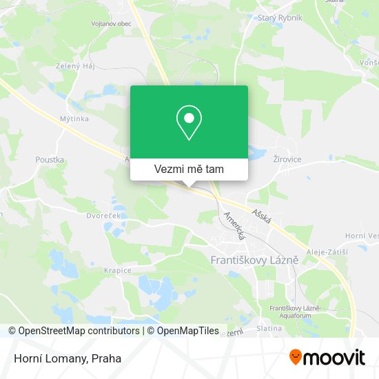 Horní Lomany mapa