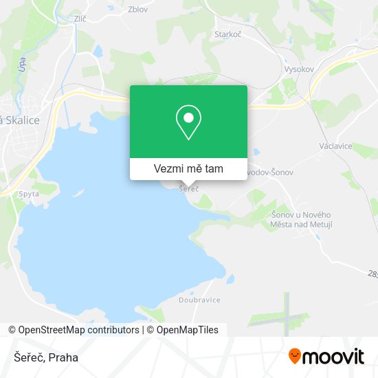 Šeřeč mapa