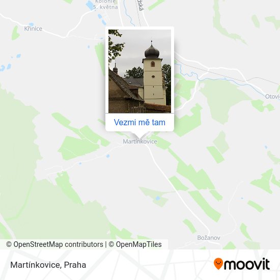 Martínkovice mapa
