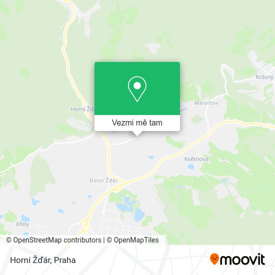 Horní Žďár mapa