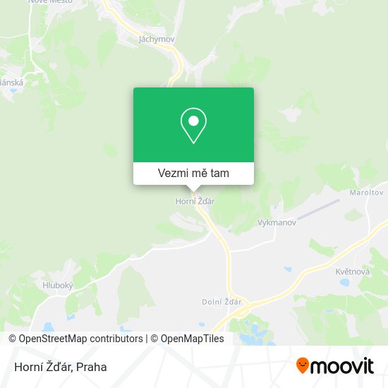 Horní Žďár mapa