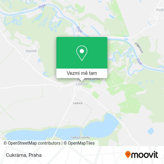 Cukrárna mapa
