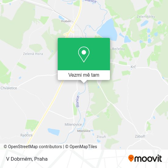 V Dobrném mapa