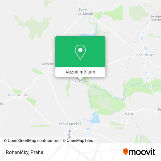 Roheničky mapa