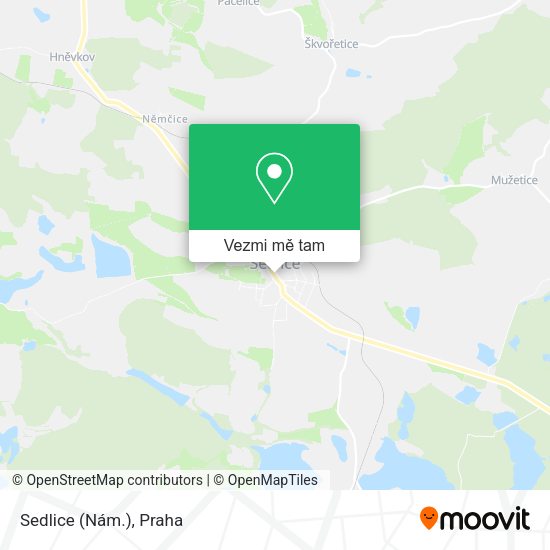Sedlice (Nám.) mapa