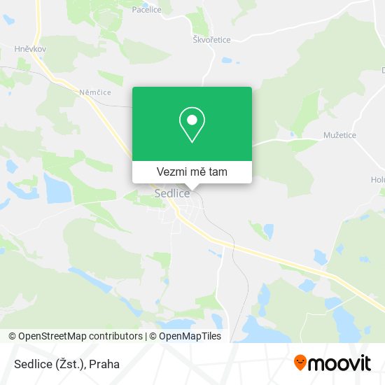 Sedlice (Žst.) mapa