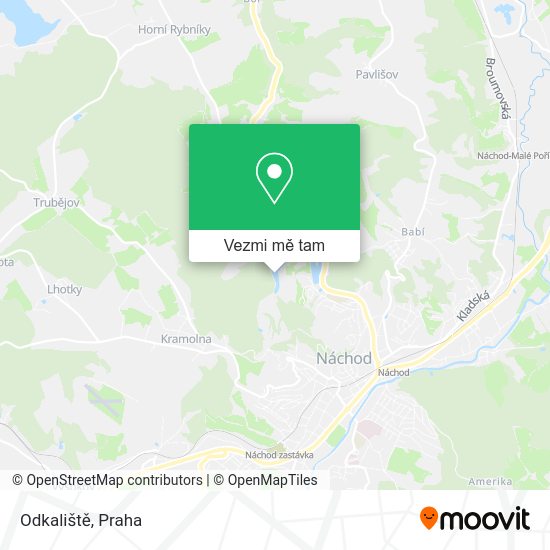 Odkaliště mapa