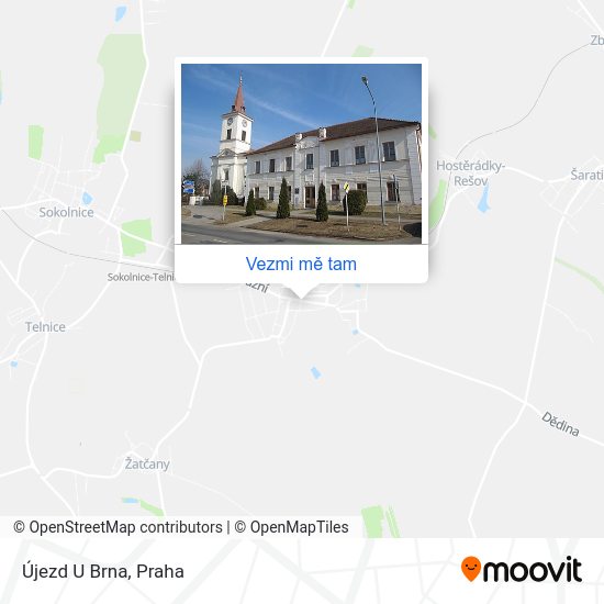 Újezd U Brna mapa