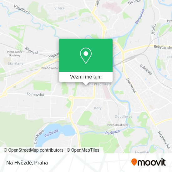 Na Hvězdě mapa