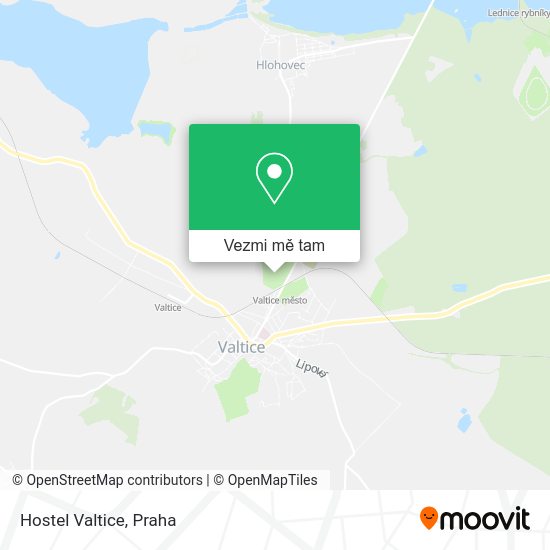 Hostel Valtice mapa