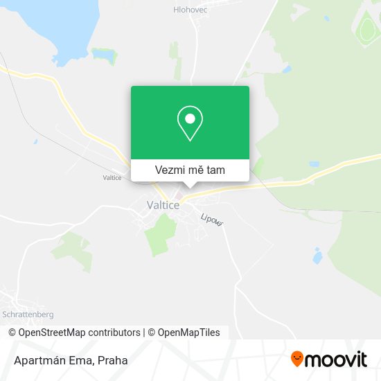 Apartmán Ema mapa