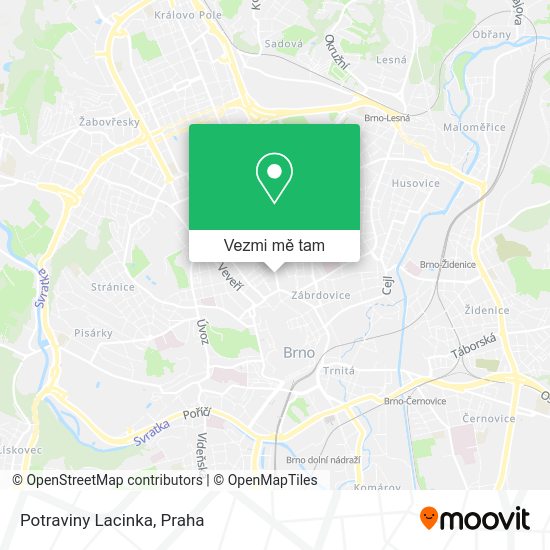 Potraviny Lacinka mapa