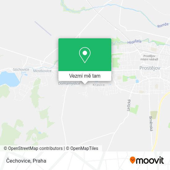 Čechovice mapa