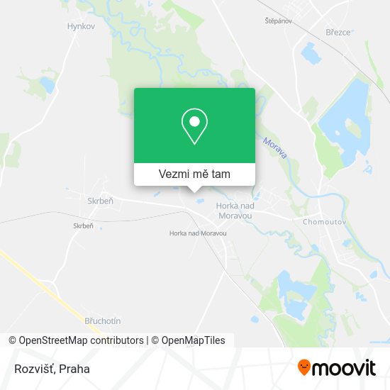 Rozvišť mapa